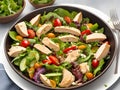 Homemade healthy chicken salad in a bowl Royalty Free Stock Photo