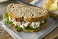 Homemade Healthy Chicken Salad Sandwich Royalty Free Stock Photo