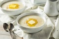 Homemade Healthy Creamy Wheat Farina Porridge Royalty Free Stock Photo