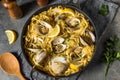 Homemade Healthy Linguini and Clams Royalty Free Stock Photo