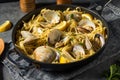 Homemade Healthy Linguini and Clams Royalty Free Stock Photo