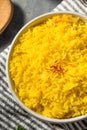 Homemade Healthy Saffron Rice Royalty Free Stock Photo