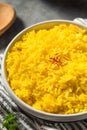 Homemade Healthy Saffron Rice Royalty Free Stock Photo