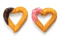 Homemade heart shape churro Royalty Free Stock Photo