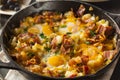 Homemade Hearty Breakfast Skillet Royalty Free Stock Photo