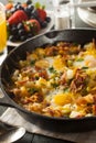 Homemade Hearty Breakfast Skillet Royalty Free Stock Photo