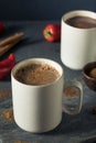 Homemade Holiday Spicy Mexican Hot Chocolate Royalty Free Stock Photo