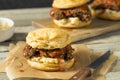 Homemade Honey Butter Chicken Biscuit Royalty Free Stock Photo