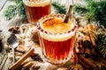 Homemade Hot Buttered Rum Royalty Free Stock Photo