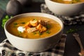 Homemade Hot Butternut Squash Soup Royalty Free Stock Photo