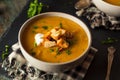 Homemade Hot Butternut Squash Soup Royalty Free Stock Photo