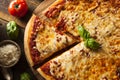 Homemade Hot Cheese Pizza Royalty Free Stock Photo