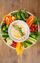 Homemade hummus Royalty Free Stock Photo