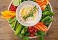 Homemade hummus Royalty Free Stock Photo