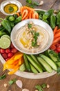 Homemade hummus Royalty Free Stock Photo