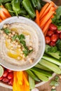 Homemade hummus Royalty Free Stock Photo