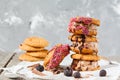 Homemade ice cream sandwich Royalty Free Stock Photo