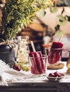 Homemade Ice Popsicles on the table Royalty Free Stock Photo