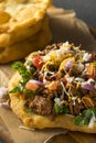 Homemade Indian Fry Bread Tacos Royalty Free Stock Photo