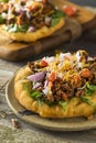 Homemade Indian Fry Bread Tacos Royalty Free Stock Photo