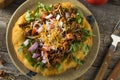 Homemade Indian Fry Bread Tacos Royalty Free Stock Photo