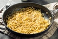 Homemade Italian Cacio E Pepe Pasta Royalty Free Stock Photo