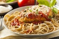 Homemade Italian Chicken Parmesan Royalty Free Stock Photo