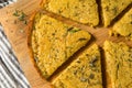 Homemade Italian Chickpea Socca Flatbread Royalty Free Stock Photo