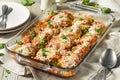 Homemade Italian Eggplant Parmesan Royalty Free Stock Photo