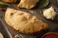 Homemade Italian Meat and Cheese Calzones