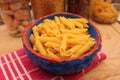 Homemade italian pasta in a bowl