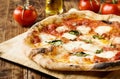 Homemade Italian Pizza Margherita Neapolitan Style