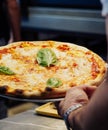 Homemade Italian pizza with premium ingredients