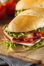 Homemade Italian Sub Sandwich Royalty Free Stock Photo