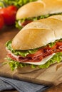 Homemade Italian Sub Sandwich Royalty Free Stock Photo