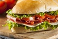 Homemade Italian Sub Sandwich Royalty Free Stock Photo