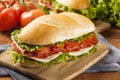 Homemade Italian Sub Sandwich Royalty Free Stock Photo