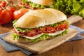 Homemade Italian Sub Sandwich Royalty Free Stock Photo