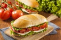 Homemade Italian Sub Sandwich Royalty Free Stock Photo