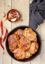 Homemade juicy fried meat cutlets Royalty Free Stock Photo