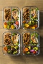 Homemade Keto Chicken Meal Prep Royalty Free Stock Photo