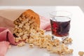 Homemade Kettle Corn Popcorn in a Bag Royalty Free Stock Photo