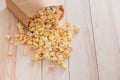 Homemade Kettle Corn Popcorn in a Bag Royalty Free Stock Photo