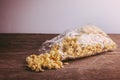 Homemade Kettle Corn Popcorn in a Bag Royalty Free Stock Photo