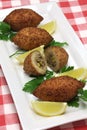 Homemade kibbeh, middle eastern food