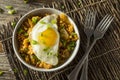 Homemade Korean Kimchi Fried Rice Royalty Free Stock Photo