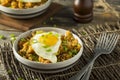 Homemade Korean Kimchi Fried Rice Royalty Free Stock Photo