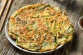 Homemade Korean Pajeon Scallion Pancakes Royalty Free Stock Photo