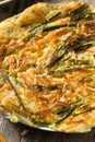 Homemade Korean Pajeon Scallion Pancakes Royalty Free Stock Photo