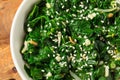 Homemade Korean Spinach Sigeumnchi Namul Royalty Free Stock Photo